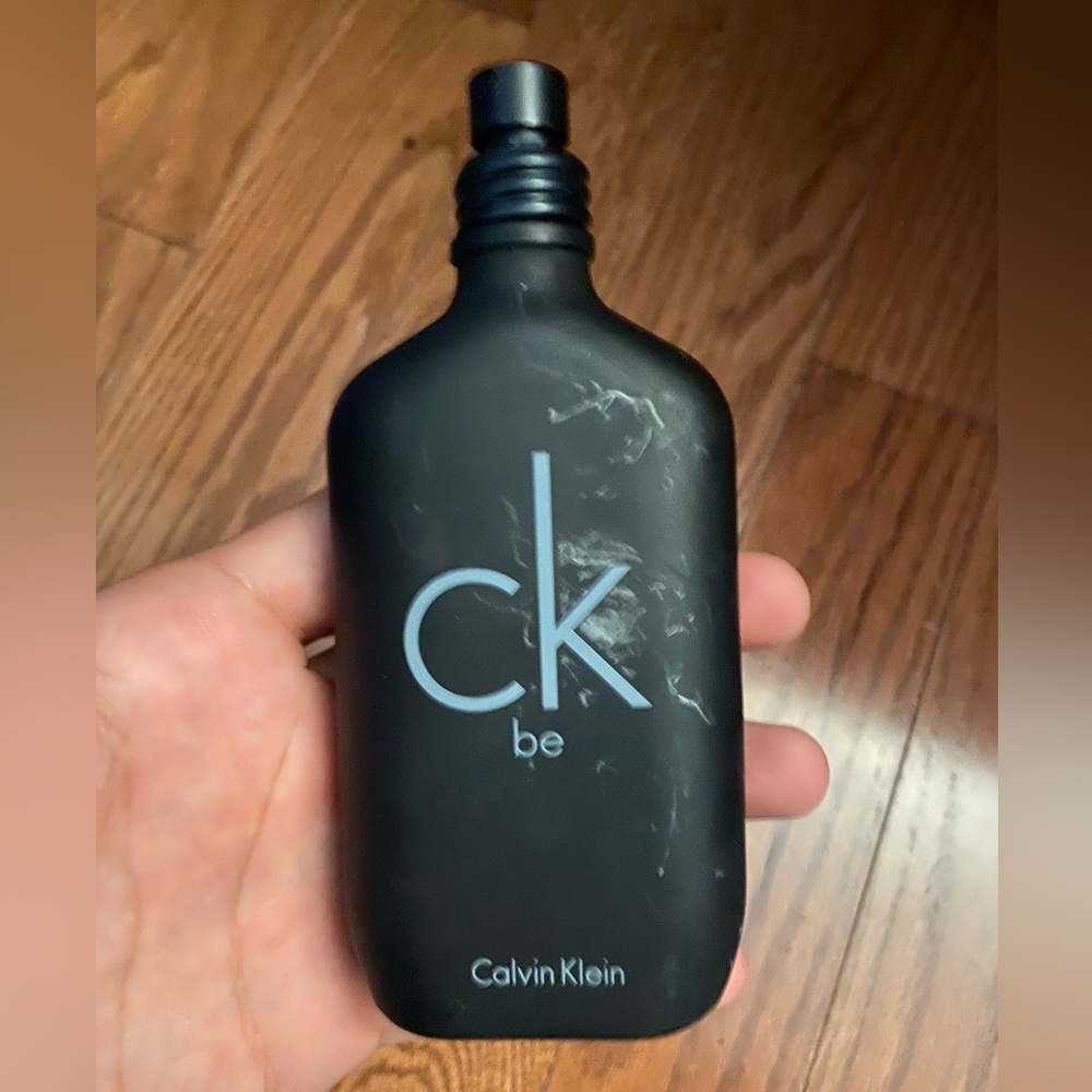 Calvin Klein CK Be Black Bottle

More than half full

Scratched bottle